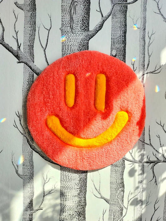 Smiley Handmade Tufted Wall Art