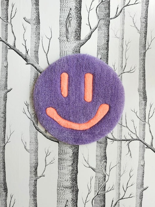 Smiley Handmade Tufted Wall Art