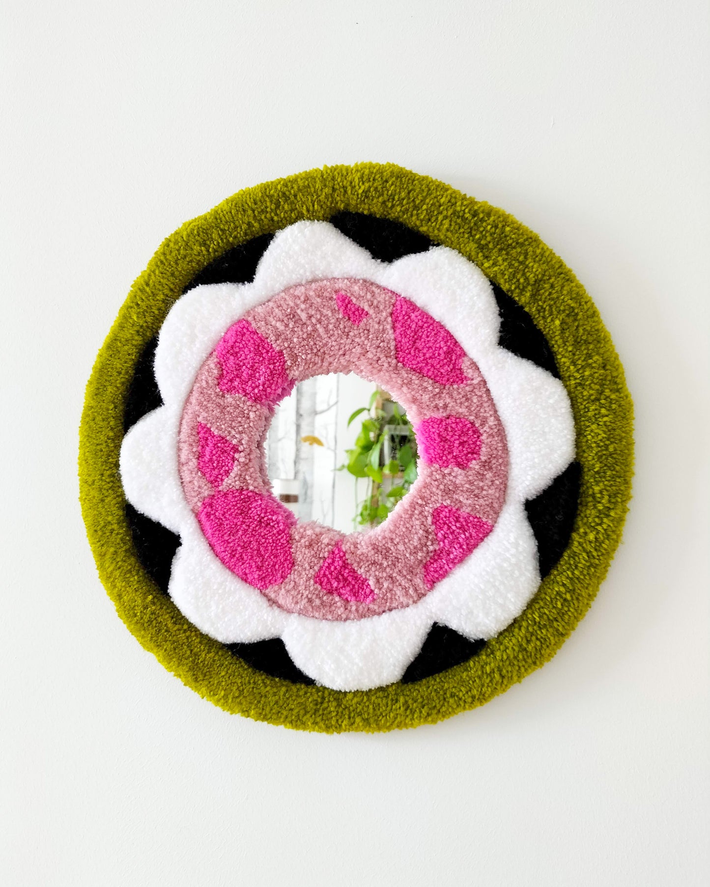 In Bloom Handmade Tufted Mirror