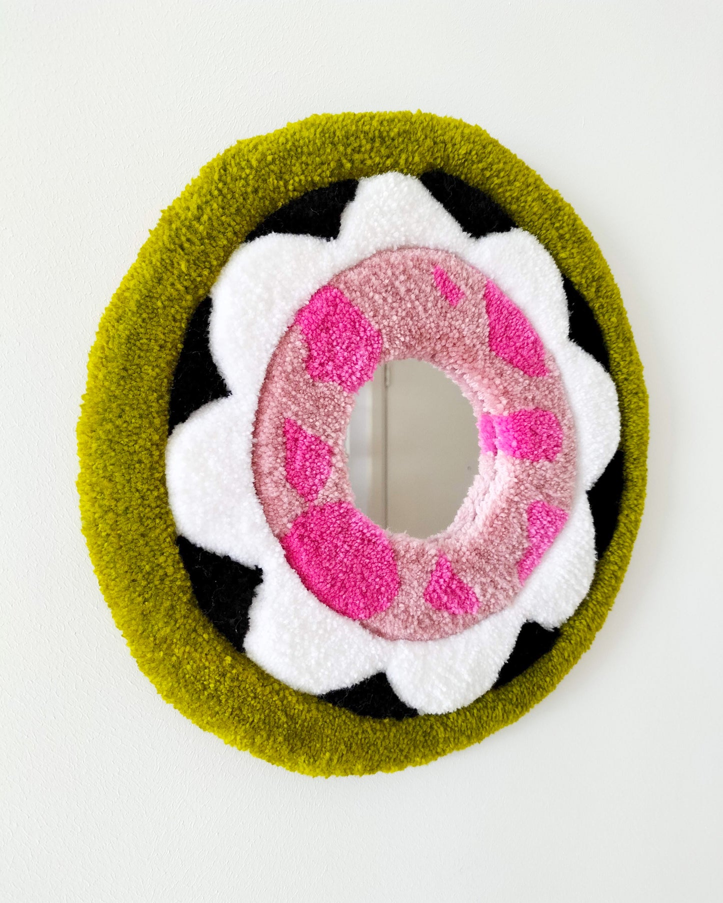 In Bloom Handmade Tufted Mirror