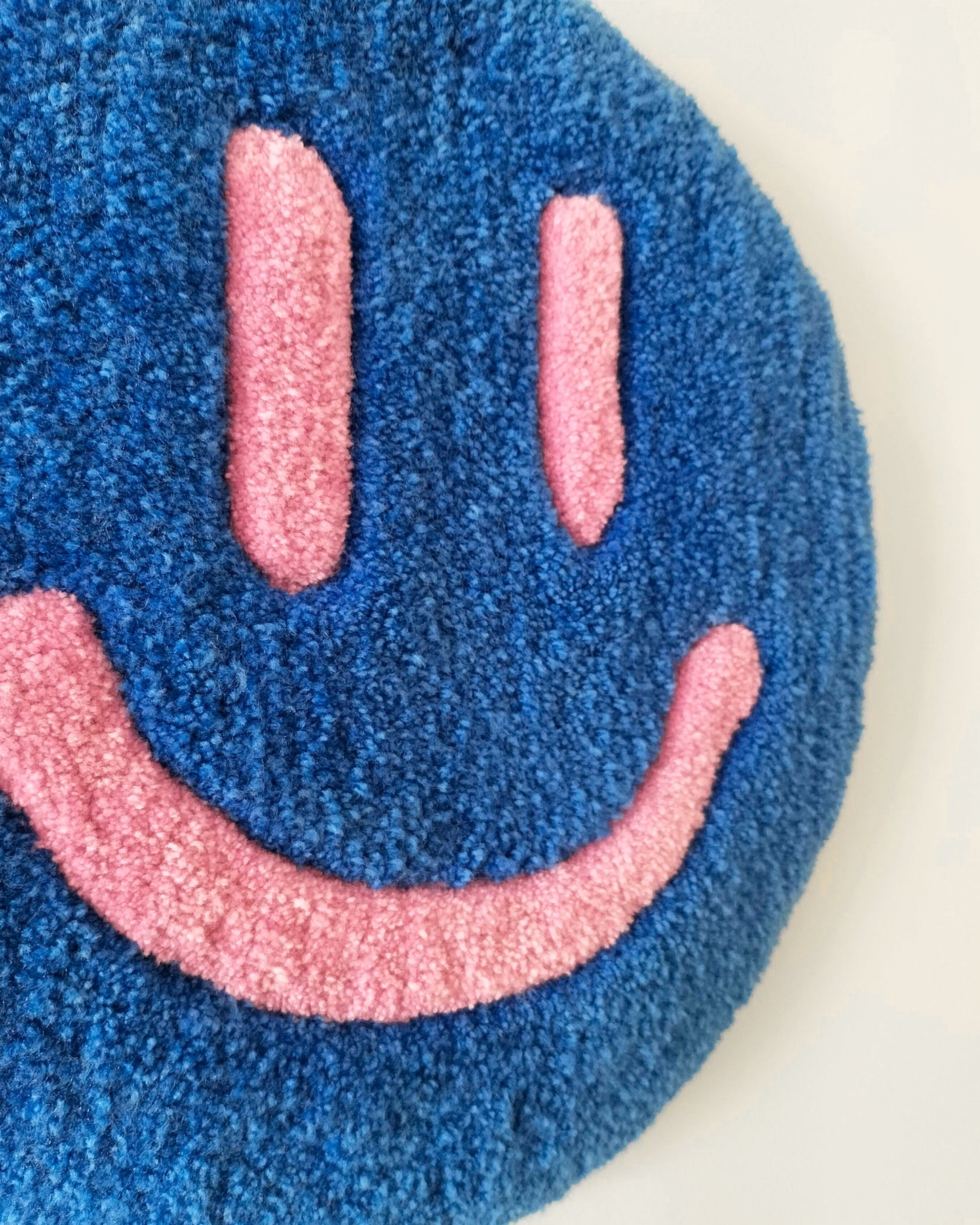 Smiley Handmade Tufted Wall Art and Modern Decor