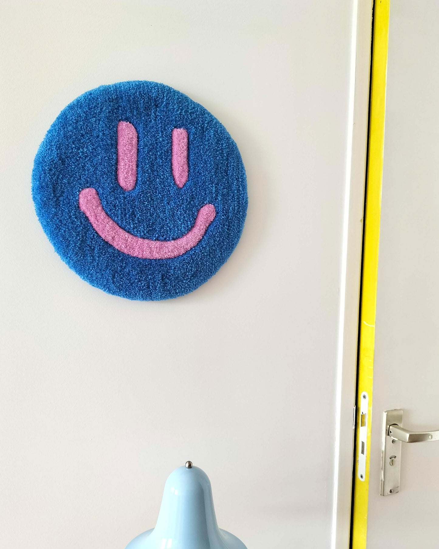 Smiley Handmade Tufted Wall Art and Modern Decor