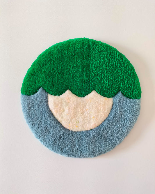 The Green Eye Handmade Tufted Wall Art